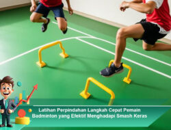 Latihan Perpindahan Langkah Cepat Pemain Badminton yang Efektif Menghadapi Smash Keras