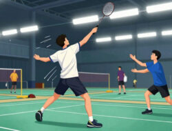 Teknik Melakukan Servis Panjang Forehand yang Tinggi untuk Pemain Tunggal Pemula
