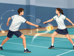 Pengertian Rotasi Posisi Dalam Badminton Ganda Campuran